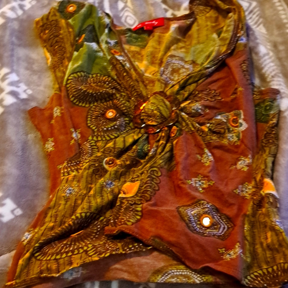 Derhy kids girls sleeveless Blouse sz L